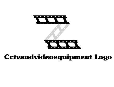 film reel forming letter Z logo