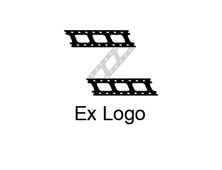 film reel forming letter Z logo