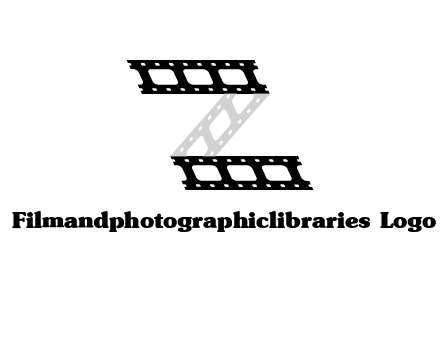 film reel forming letter Z logo