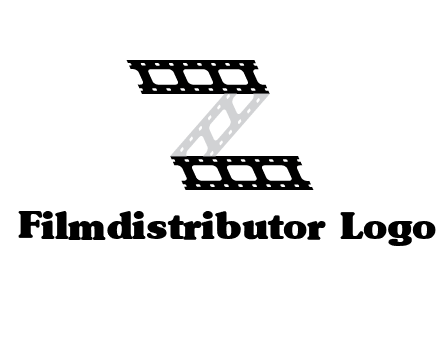 film reel forming letter Z logo