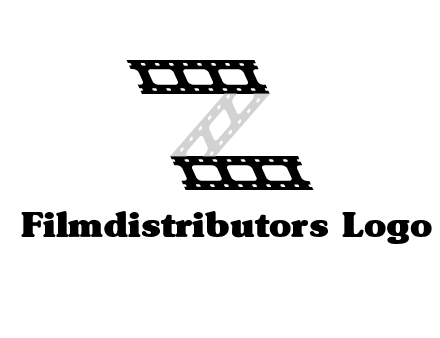 film reel forming letter Z logo