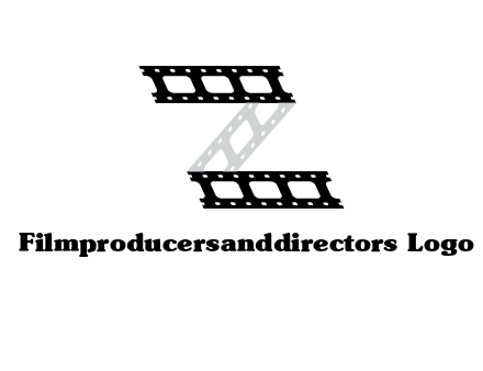 film reel forming letter Z logo
