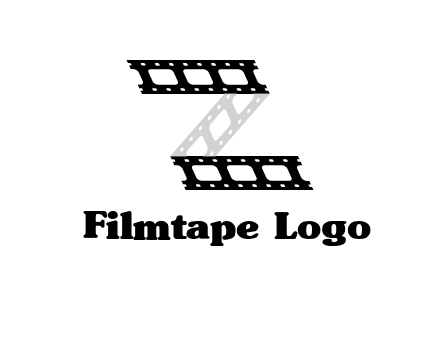film reel forming letter Z logo
