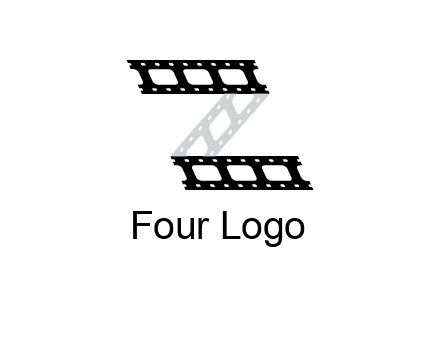 film reel forming letter Z logo