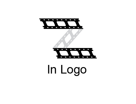 film reel forming letter Z logo