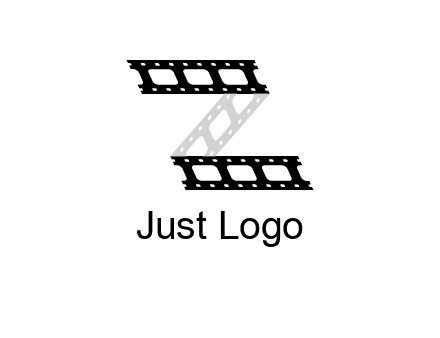 film reel forming letter Z logo