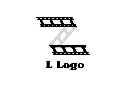 film reel forming letter Z logo