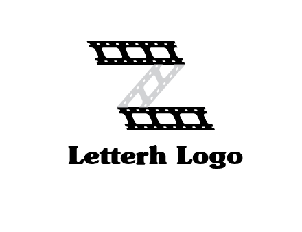 film reel forming letter Z logo
