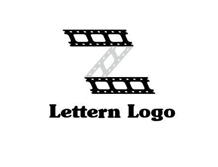 film reel forming letter Z logo