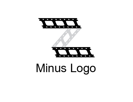 film reel forming letter Z logo