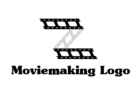 film reel forming letter Z logo