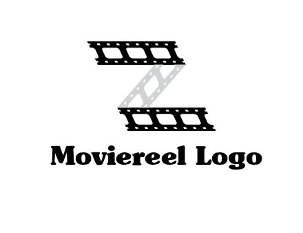 film reel forming letter Z logo