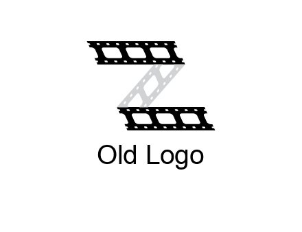 film reel forming letter Z logo