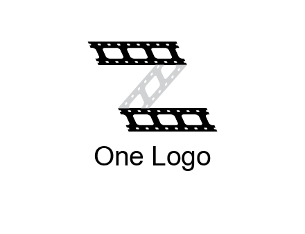 film reel forming letter Z logo