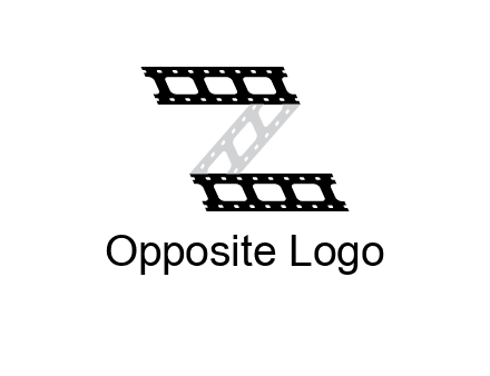 film reel forming letter Z logo