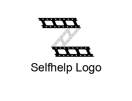film reel forming letter Z logo