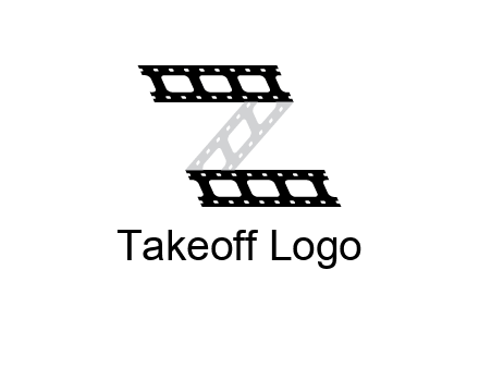 film reel forming letter Z logo