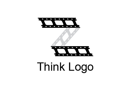 film reel forming letter Z logo