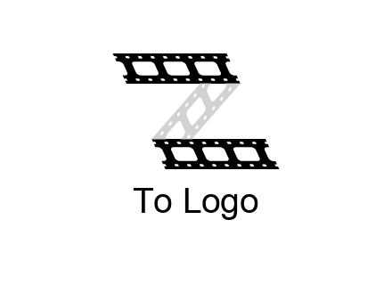 film reel forming letter Z logo
