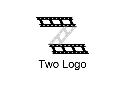 film reel forming letter Z logo