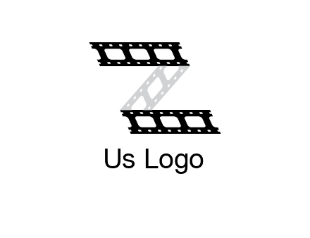 film reel forming letter Z logo