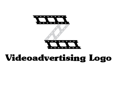 film reel forming letter Z logo
