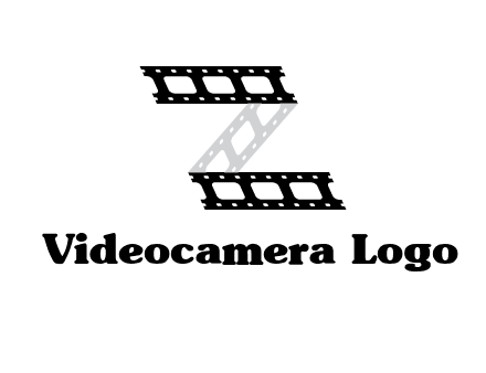 film reel forming letter Z logo
