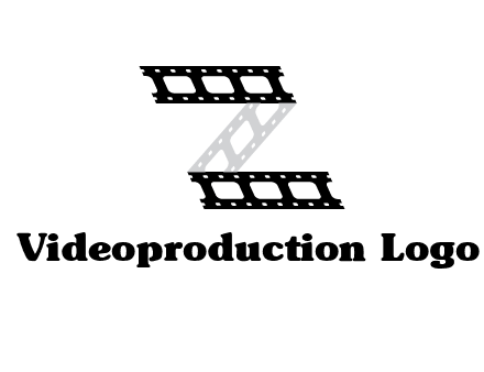 film reel forming letter Z logo