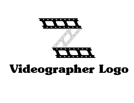 film reel forming letter Z logo