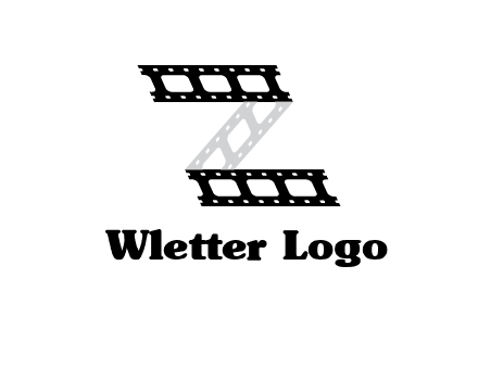 film reel forming letter Z logo