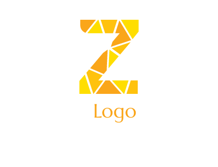 polygonal letter Z logo