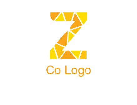 polygonal letter Z logo