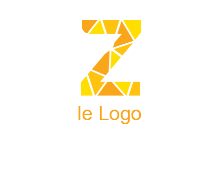 polygonal letter Z logo