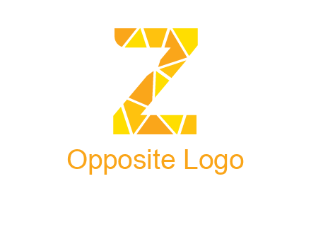 polygonal letter Z logo