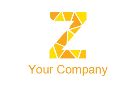polygonal letter Z logo