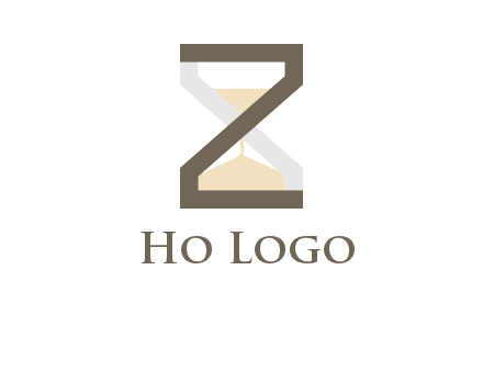 letter z incorporated with hourglass logo