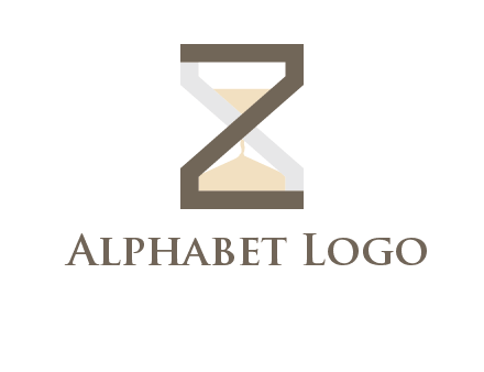 letter z incorporated with hourglass logo