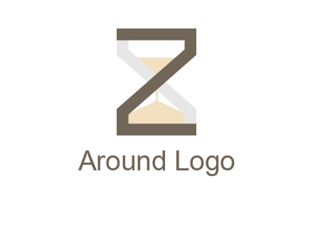 letter z incorporated with hourglass logo