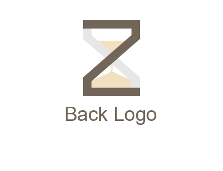 letter z incorporated with hourglass logo