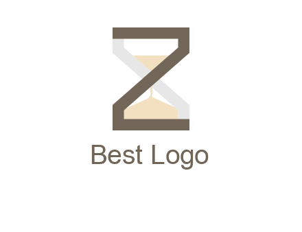 letter z incorporated with hourglass logo