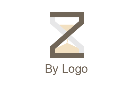 letter z incorporated with hourglass logo
