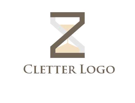 letter z incorporated with hourglass logo