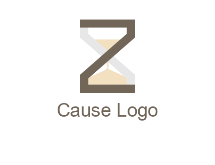 letter z incorporated with hourglass logo