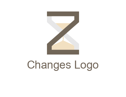 letter z incorporated with hourglass logo