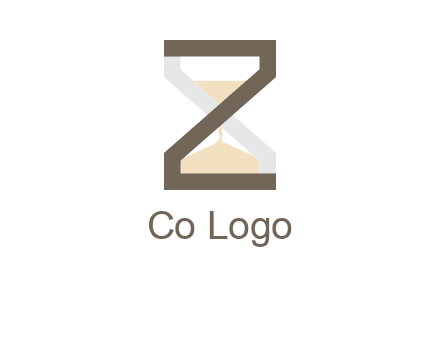 letter z incorporated with hourglass logo