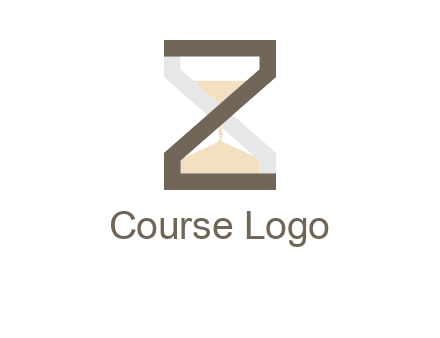 letter z incorporated with hourglass logo
