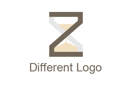 letter z incorporated with hourglass logo