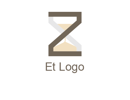 letter z incorporated with hourglass logo