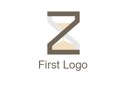 letter z incorporated with hourglass logo