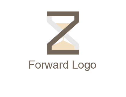 letter z incorporated with hourglass logo